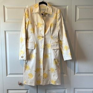 Banana Republic Flowered Trench Coat